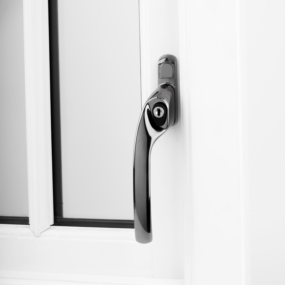 Alpine Espag Window Handle - Smokey Chrome (Left Hand)